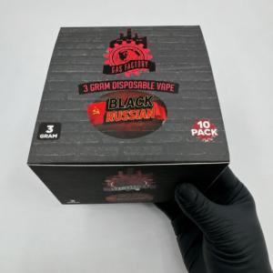 Gas Factory 10PK Black Russian 3G Disposable Vape