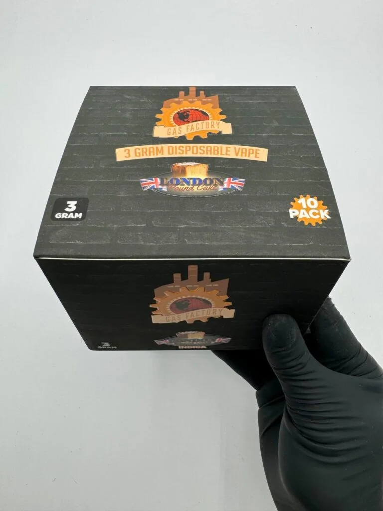 Gas Factory 10PK London Pound Cake 3G Disposable Vape